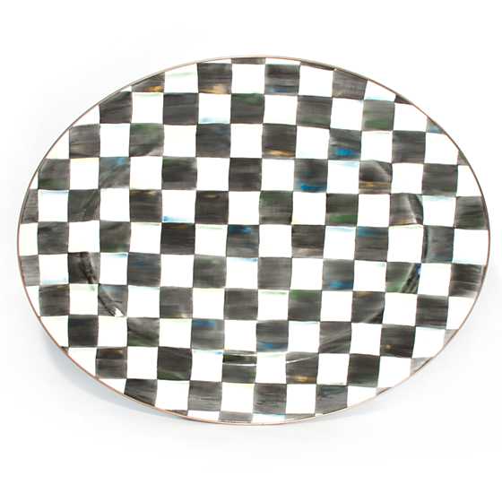 Courtly Check Small Oval Platter