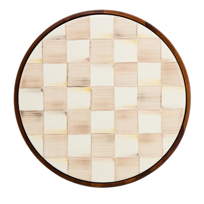 Mocha Check Large Trivet