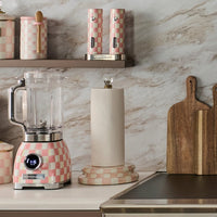 Rosy Check Paper Towel Holder