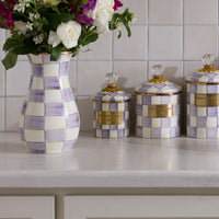 Violet Check Demi Canister