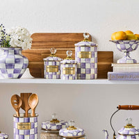 Violet Check Demi Canister