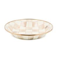 Mocha Check Pie Plate