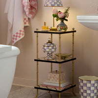 Violet Check Curiosity Pot