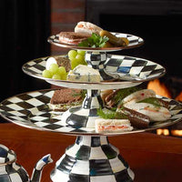 Courtly Check Mini Pedestal Platter