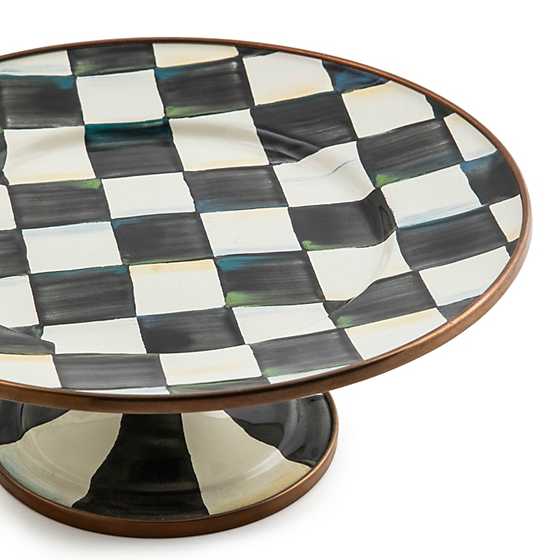 Courtly Check Mini Pedestal Platter