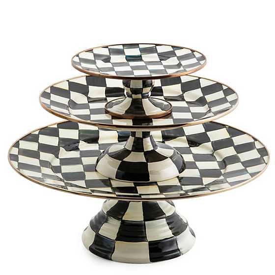 Courtly Check Mini Pedestal Platter