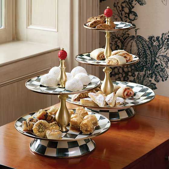 Courtly Check Two Tier Sweet Stand