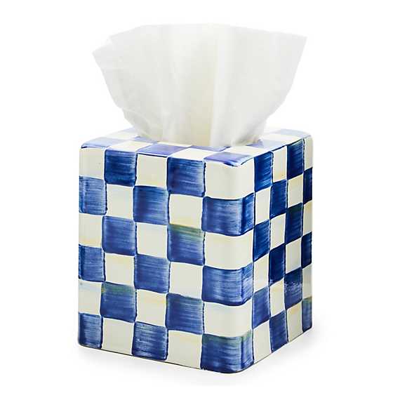 Royal Check Boutique Tissue Box Cover