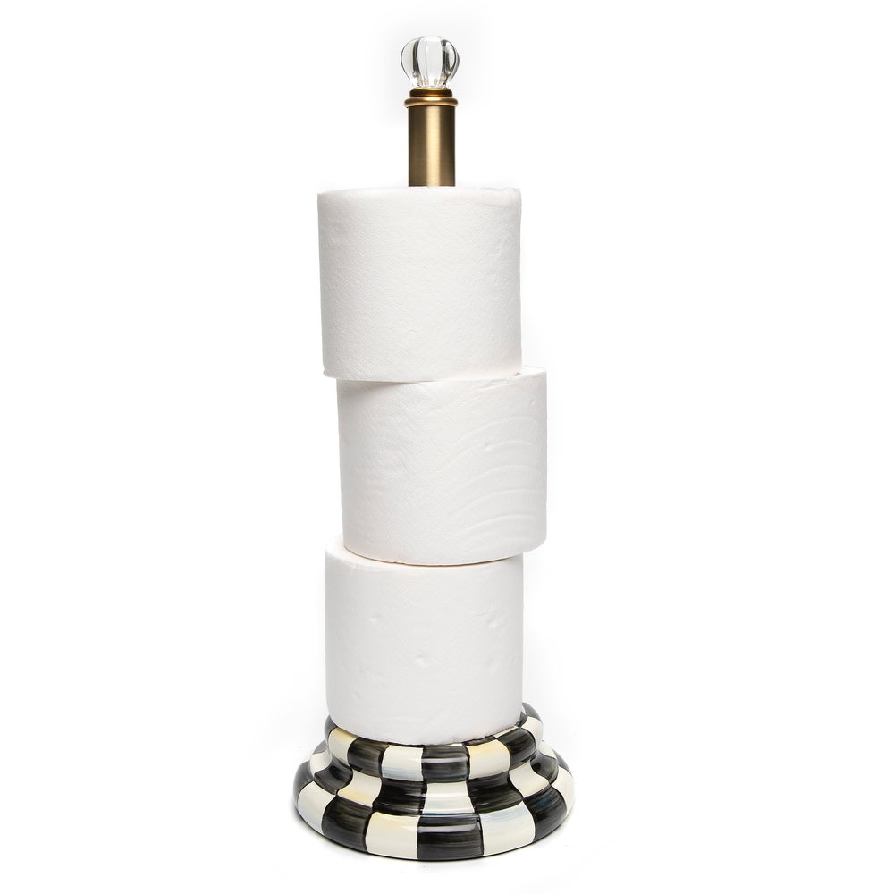 Courtly Check Toilet Tissue Storage