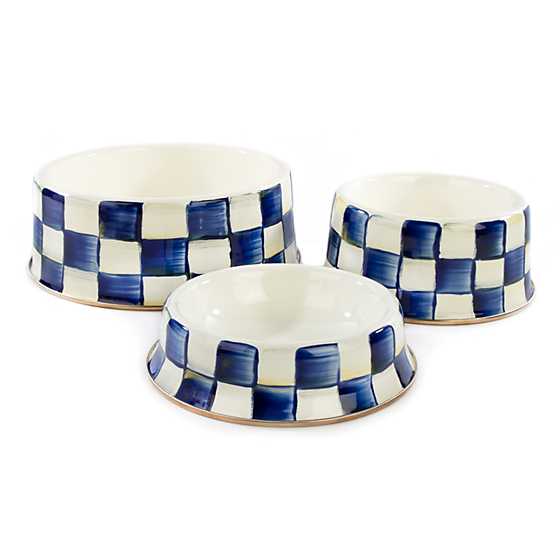 Royal Check Medium Pet Dish