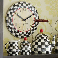 Courtly Check Wall Clock