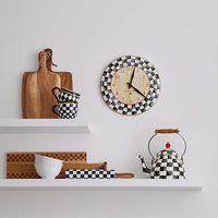 Courtly Check Wall Clock