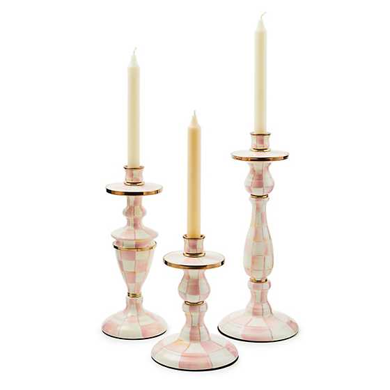 Rosy Check Large Candlestick