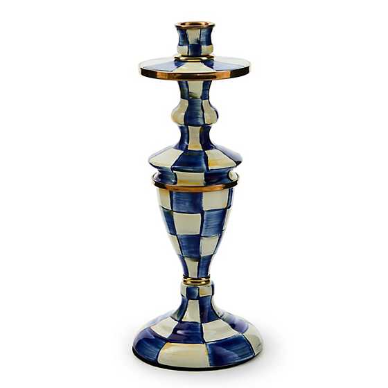 Royal Check Medium Candlestick