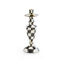 Courtly Check Medium Enamel Candlestick