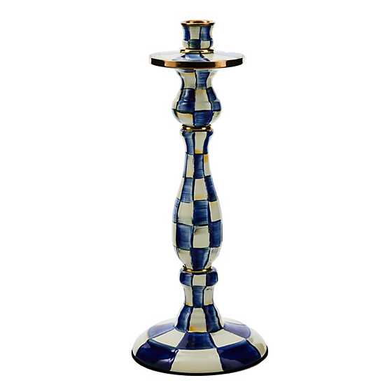 Royal Check Large Candlestick