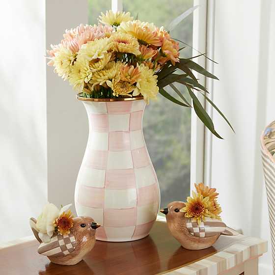 Rosy Check Tall Vase