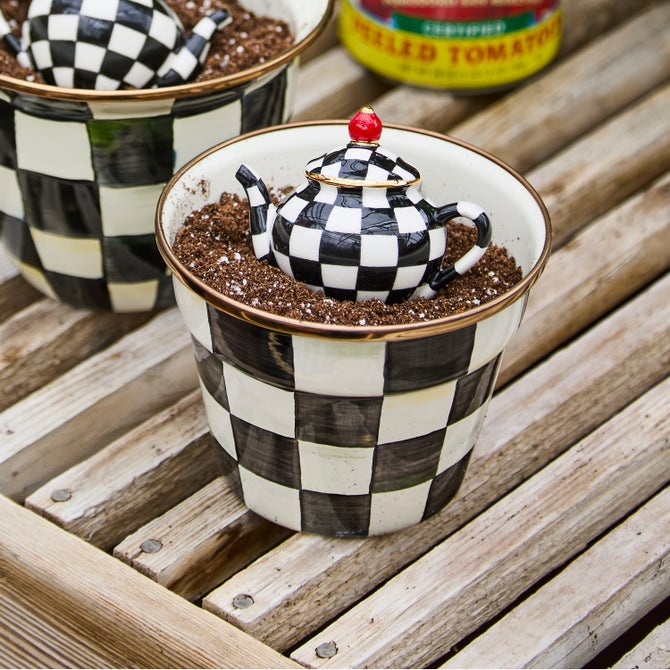 Courtly Check Small Garden Pot