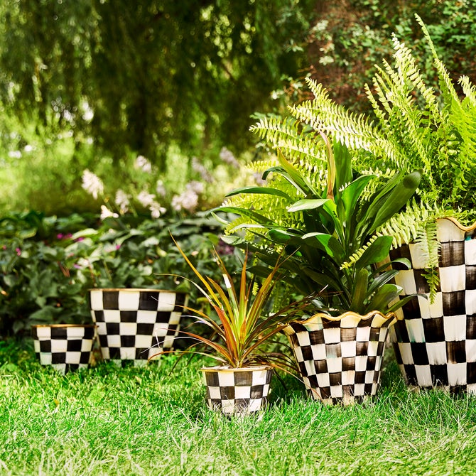 Courtly Check Small Garden Pot