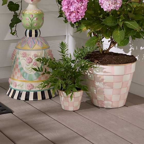 Rosy Check Small Garden Pot