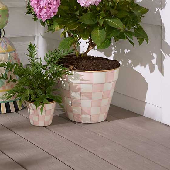 Rosy Check Extra Large Garden Pot