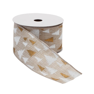 2.5"x10 yrd Wired Polyester Ribbon