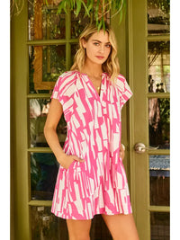 Print Mini Tunic Dress