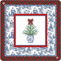 Tartan Toile Noël Mahjong Mat
