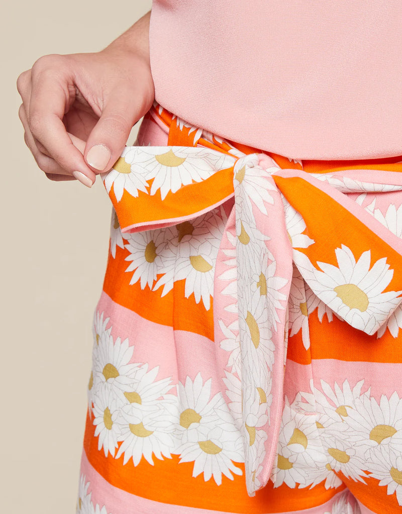 Aria Short Audubon Daisy Stripe