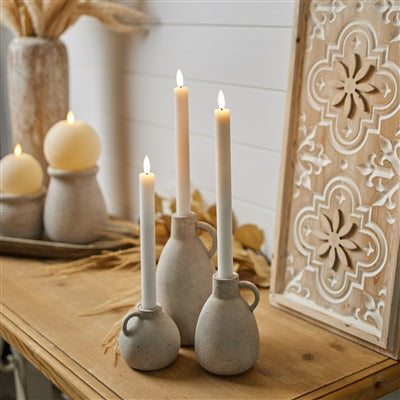 FIA Wick Taper Candle WH (Set of 2) 11”