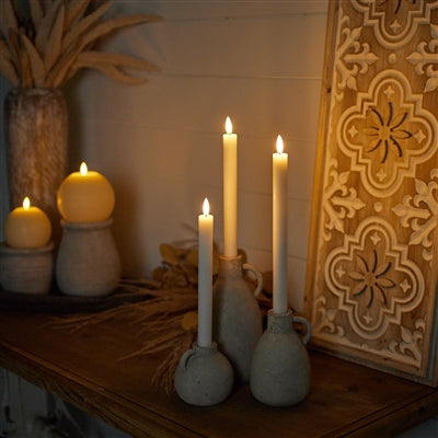 FIA Wick Taper Candle WH (Set of 2) 11”