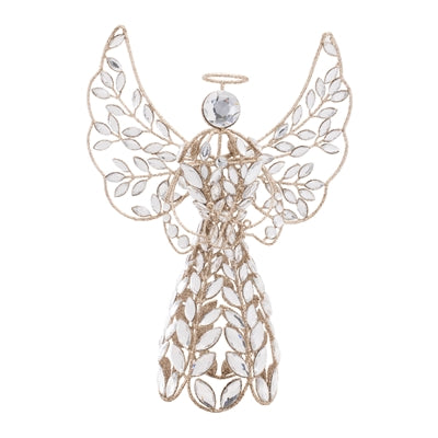 Angel 13”H Iron/Plastic