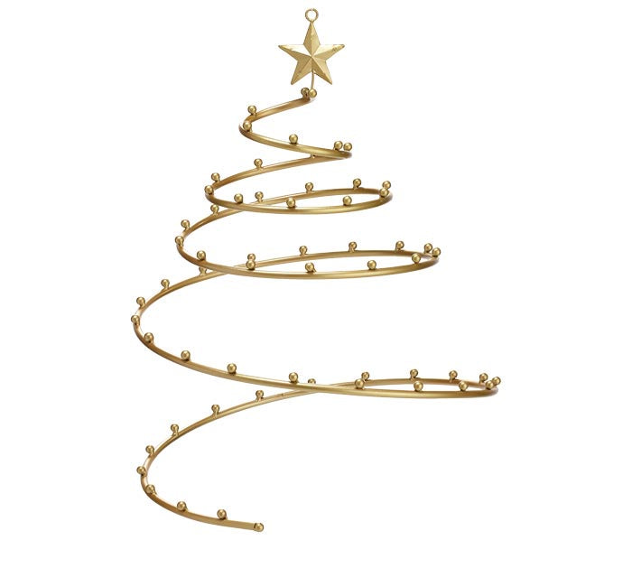 METAL CHAMPAGNE SPIRAL ORNAMENT HOLDER