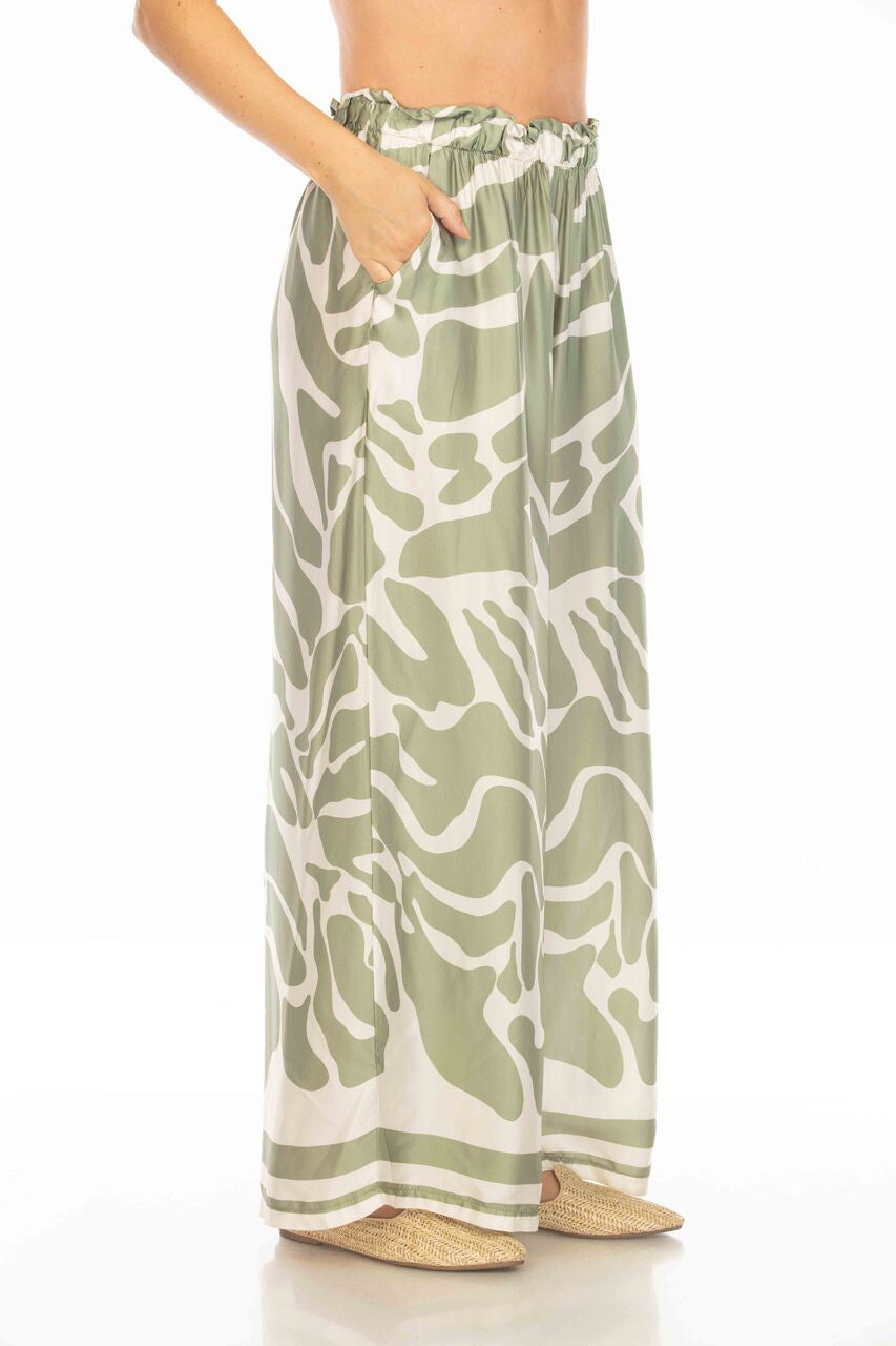 Camo Silk Pajama Bottoms