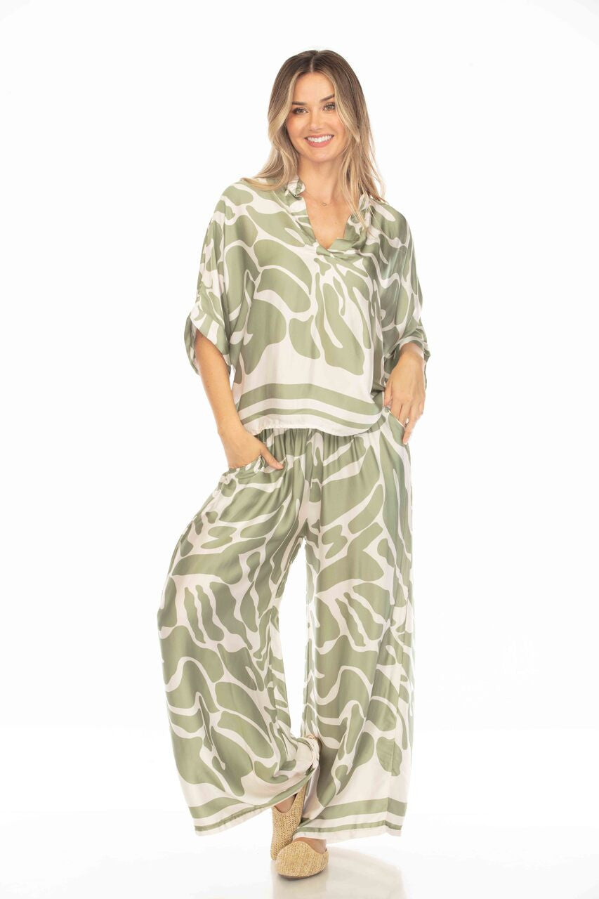 Camo Silk Pajama Bottoms