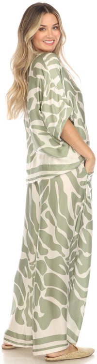 Camo Silk Pajama Bottoms