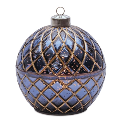 LED Candle Ornament Glass 6 Hr Timer