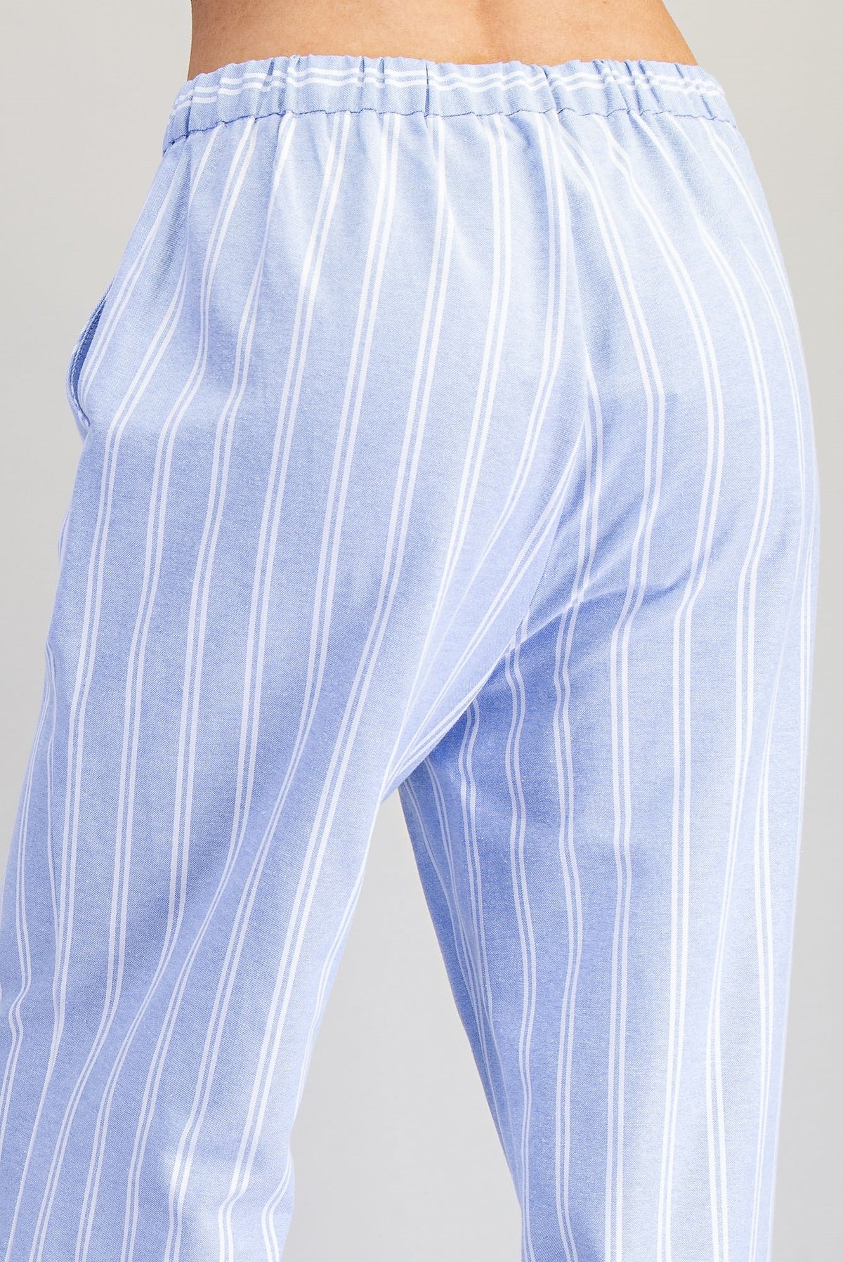 Striped Side Pocket Straight Leg Pants