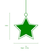 Tartan Plaid Enameled North Star Ornament