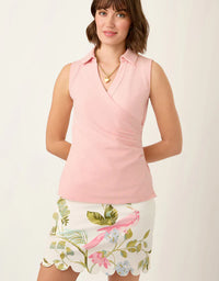 Edeline Sleeveless Wrap Top