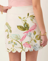 Matilda Scallop Skort Seawall Birds Sugar