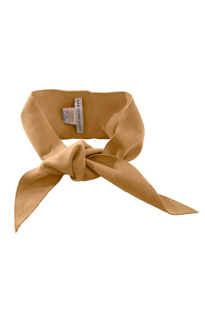 Adjustable Suede Tie Belt