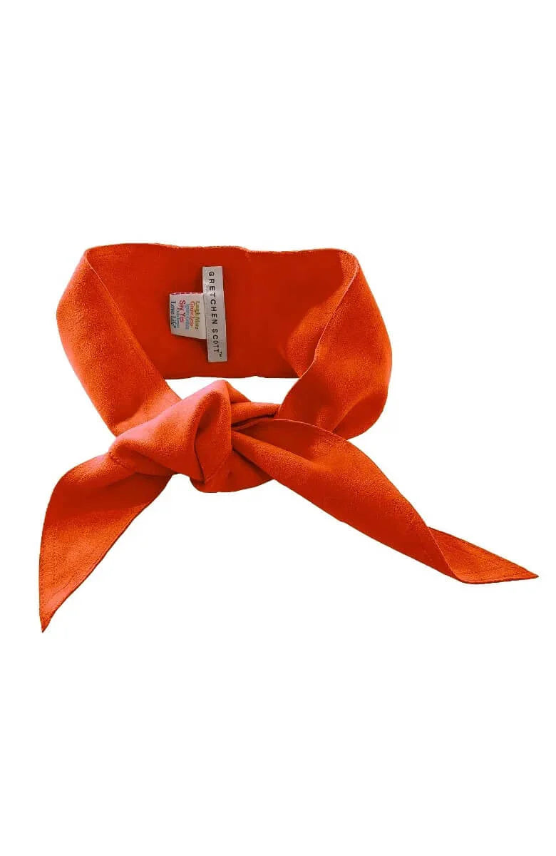 Adjustable Suede Tie Belt