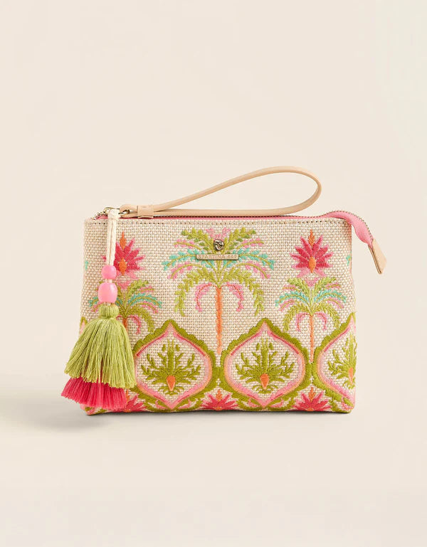 Carina Wristlet Castillo Floral Palms