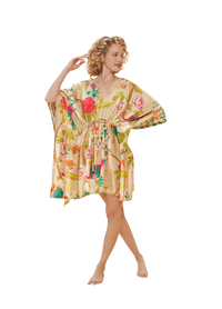 Beach Cover Up - Tropical Flora & Fauna, Coconut