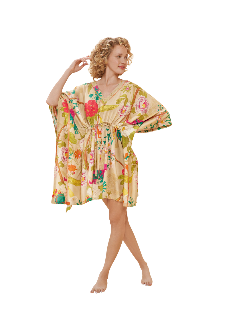 Beach Cover Up - Tropical Flora & Fauna, Coconut