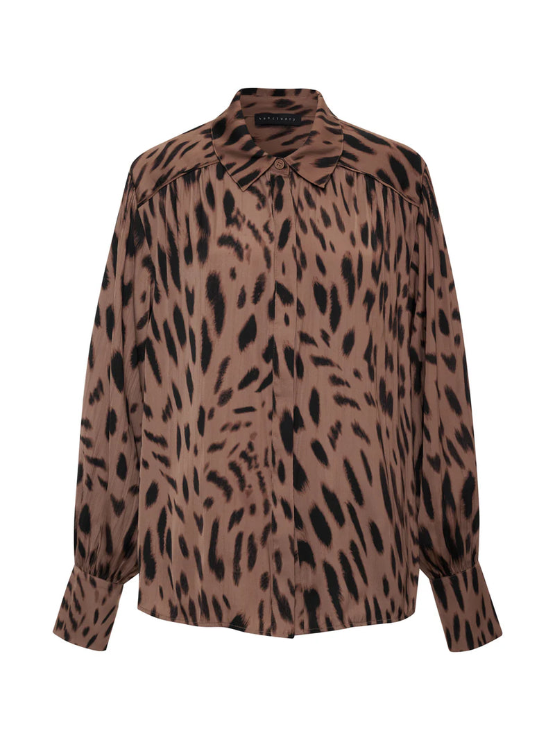 Colette Shirt Mocha Leo