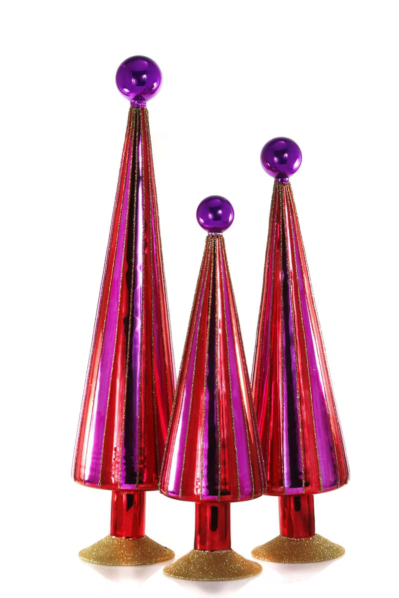CARNIVAL TREES-PINK PURPLE SET/3