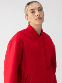 Modern Bomber Jacket Mars Red