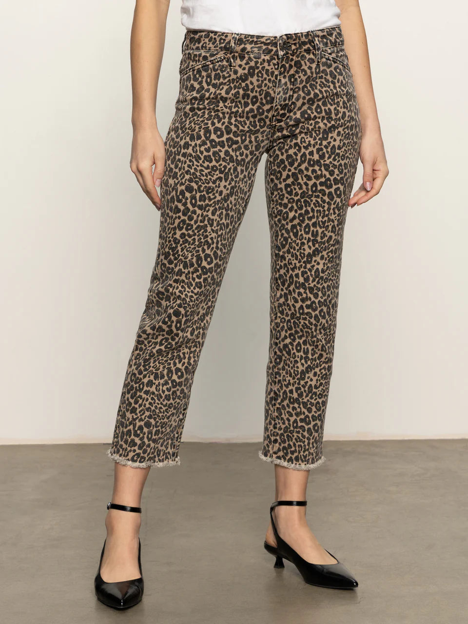 Cadence 90's Straight Crop Jean French Kitty